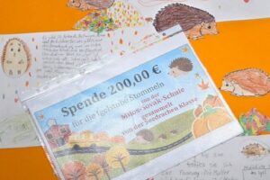 Spende für die Igelstation Stommeln